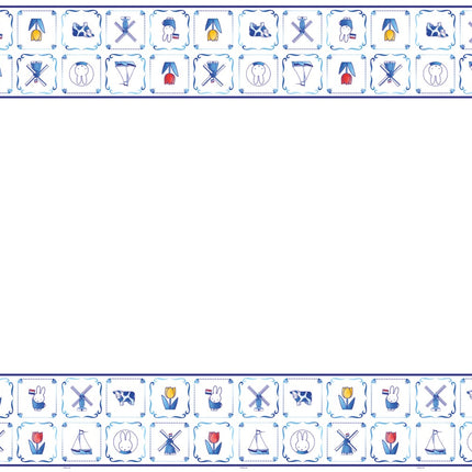 Feestbazaar Tafelkleed Nijntje Delfts Blauw 120x180cm
