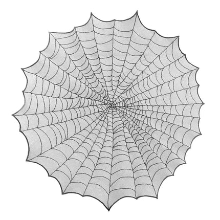 Feestbazaar Tafelkleed Rond Spinnenweb (124cm)