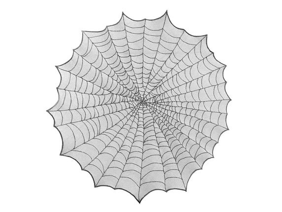Feestbazaar Tafelkleed Rond Spinnenweb (124cm)