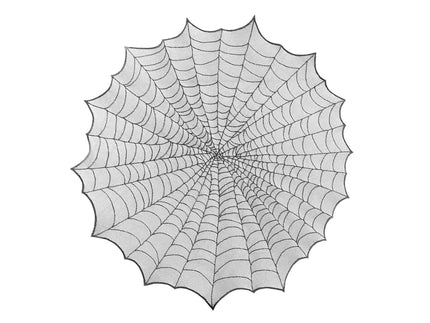 Feestbazaar Tafelkleed Rond Spinnenweb (124cm)