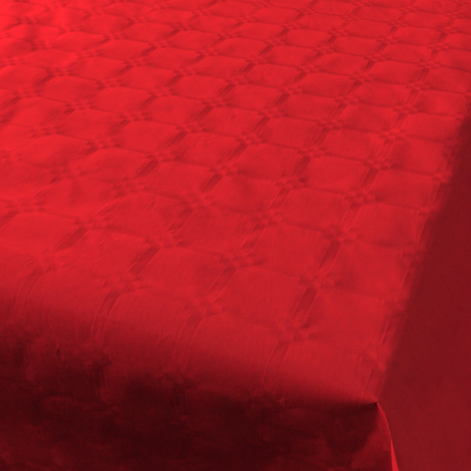Feestbazaar Tafelkleed Rood Damast Rol (800x118cm)