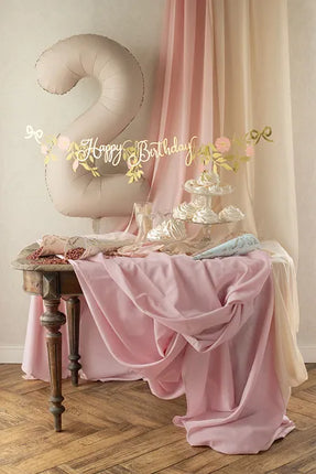 Feestbazaar Tafelkleed Stof Dusty Pink (180x300cm)