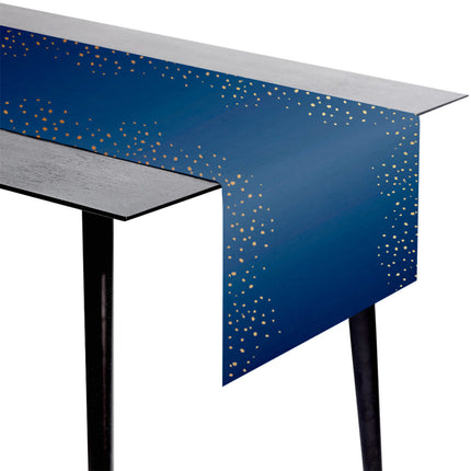 Feestbazaar Tafelloper Elegant True Blue - 240x40CM