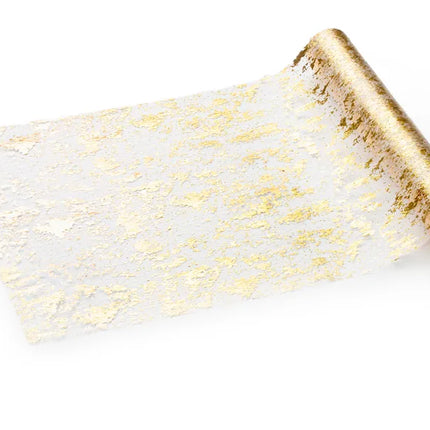 Feestbazaar Tafelloper Gouden Print Chique