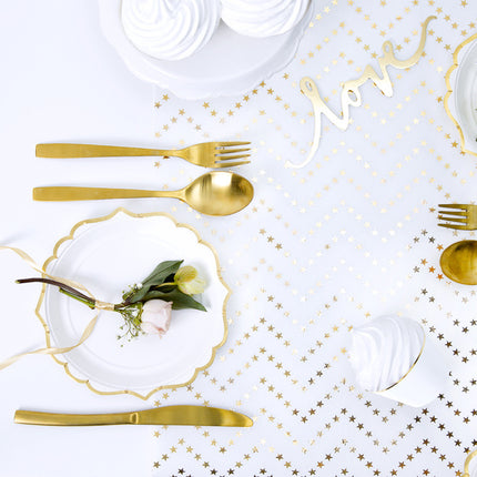 Feestbazaar Tafelloper Gouden Sterretjes (9m)