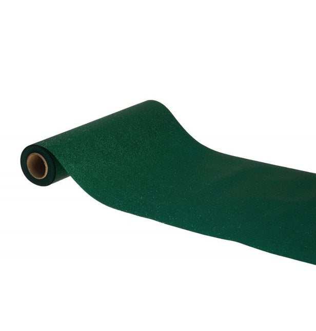 Feestbazaar Tafelloper Pijnboomgroen Glans Premium (30x500cm)