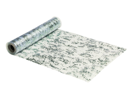 Feestbazaar Tafelloper Zilver Shiny 29cm x 5m