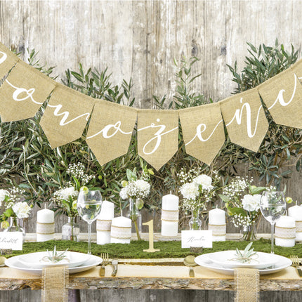 Feestbazaar Tafelnummers Hout Elegant 10,5cm