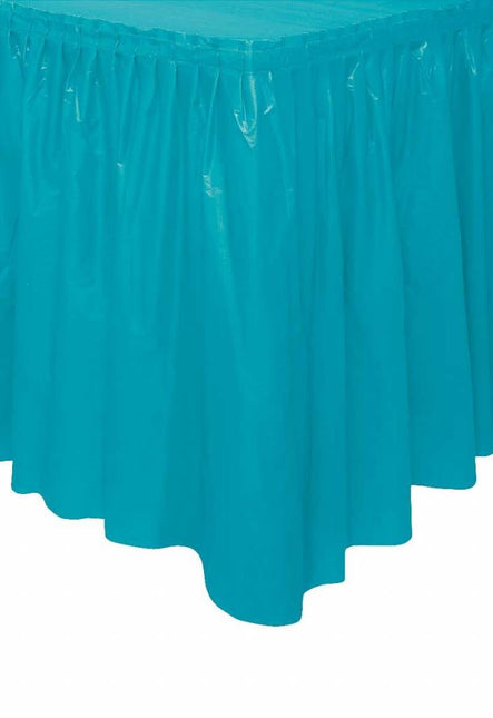 Feestbazaar Tafelrok Caribbean Teal 73x426cm