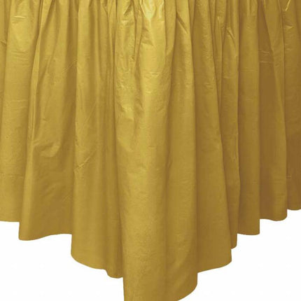 Feestbazaar Tafelrok goud 73x426cm
