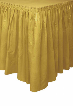 Feestbazaar Tafelrok goud 73x426cm