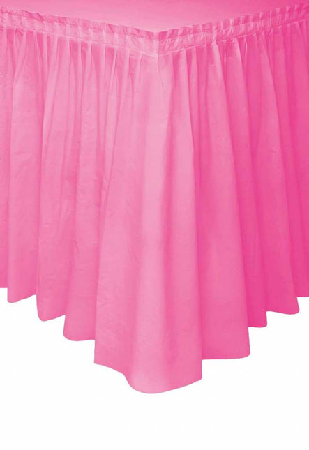 Feestbazaar Tafelrok Hot Pink 73x426cm