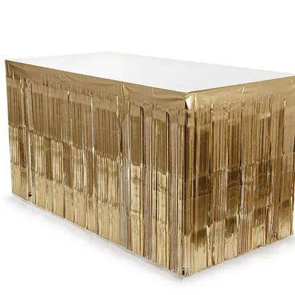 Feestbazaar Tafelrok Luxery Gold 300x80cm