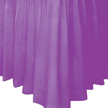 Feestbazaar Tafelrok Paars - 73x426cm