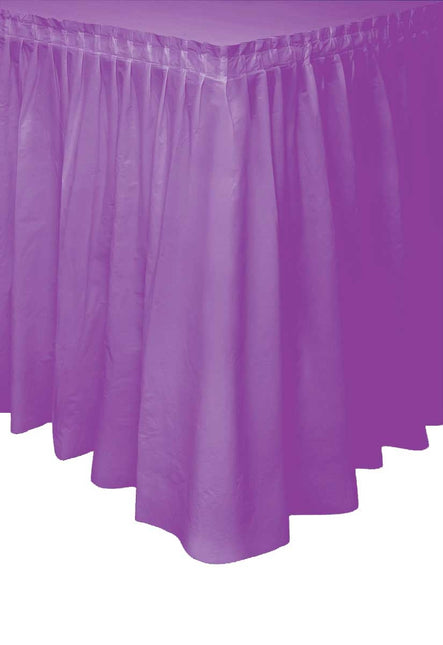 Feestbazaar Tafelrok Paars - 73x426cm