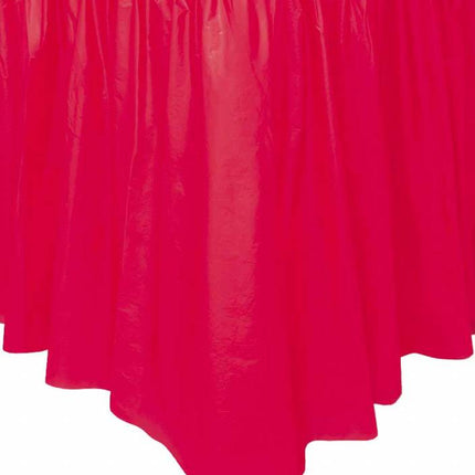 Feestbazaar Tafelrok Rood 73x426cm