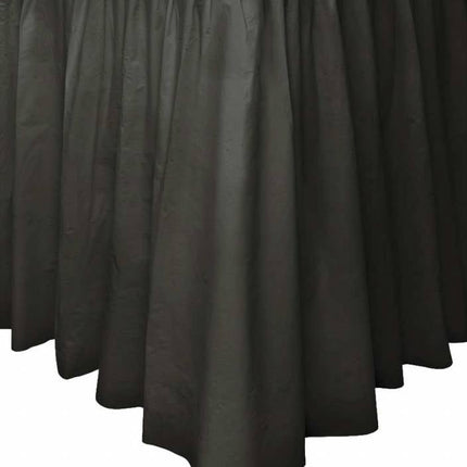 Feestbazaar Tafelrok zwart 73x426cm