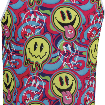 Feestbazaar Tanktop Festival Smileys Happy Vibes