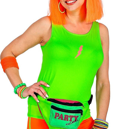 Feestbazaar Tanktop Neon Groen Dames