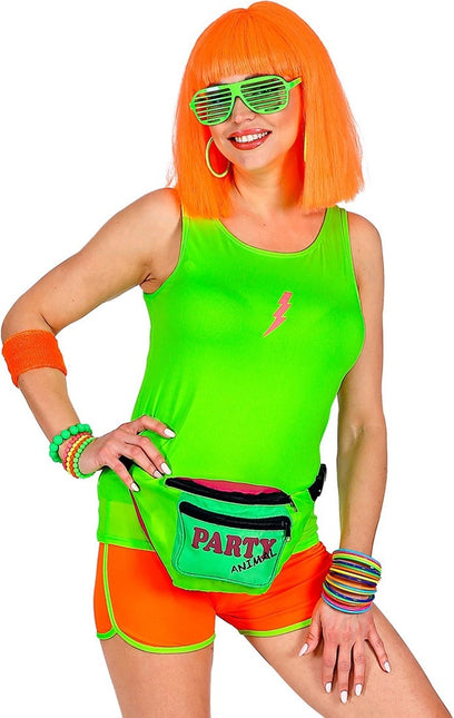 Feestbazaar Tanktop Neon Groen Dames