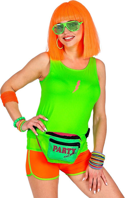 Feestbazaar Tanktop Neon Groen Dames