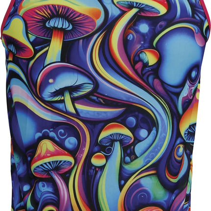 Feestbazaar Tanktop psychedelische paddenstoel