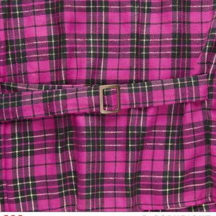 Feestbazaar Tartan vest roze