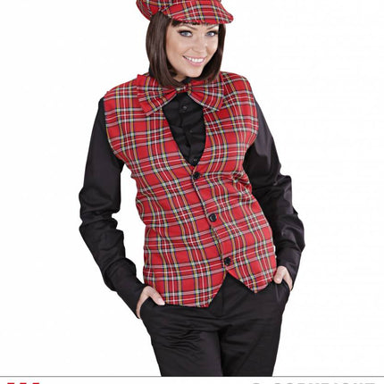 Feestbazaar Tarten Schotse vest rood