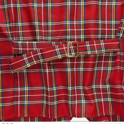 Feestbazaar Tarten Schotse vest rood