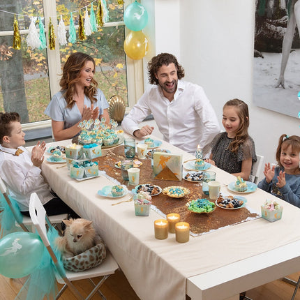 Feestbazaar Tasselslinger Goud/Wit/Mint Madison (3m)