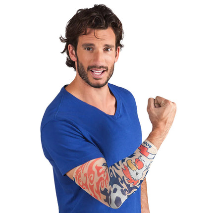 Feestbazaar Tatoeage mouw 'Allez les Bleus'