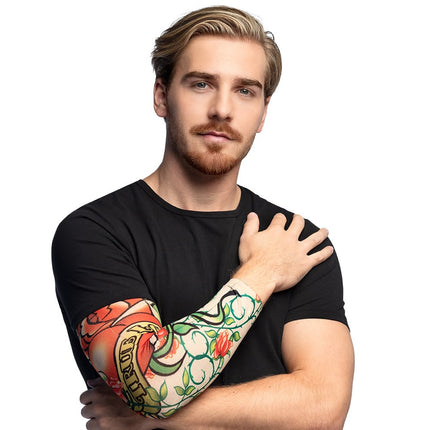 Feestbazaar Tatoeage mouw 'True love'