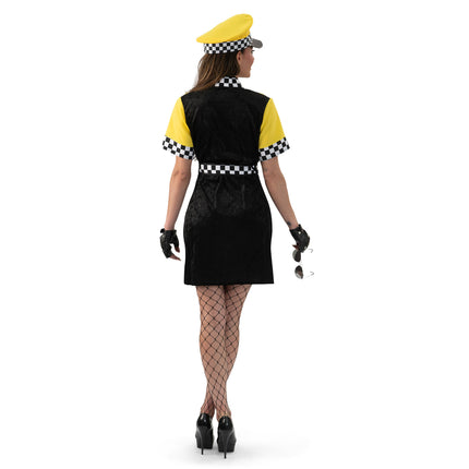 Feestbazaar Taxi Jurk Tessa Dames Geel/Zwart