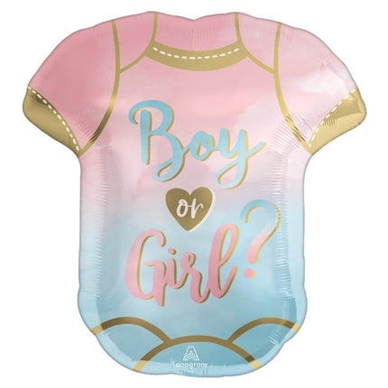 Feestbazaar The Big Reveal Folieballon (55x60cm)