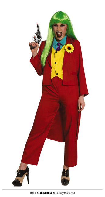 Feestbazaar The Joker Kostuum Dames Rood