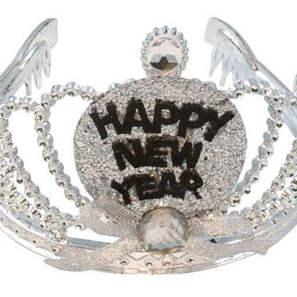 Feestbazaar Tiara Happy New Year met LED