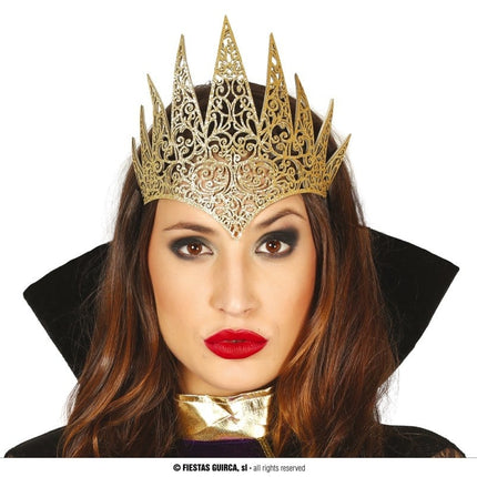 Feestbazaar Tiara Koningin Goud
