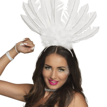 Feestbazaar Tiara Samba Wit