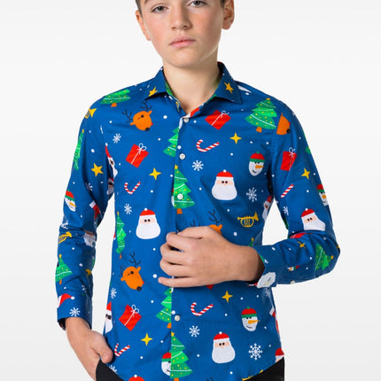 Feestbazaar Tiener Blouse Festivity Blue Opposuits