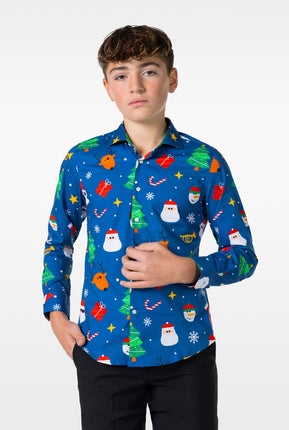 Feestbazaar Tiener Blouse Festivity Blue Opposuits