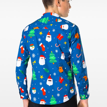 Feestbazaar Tiener Blouse Festivity Blue Opposuits