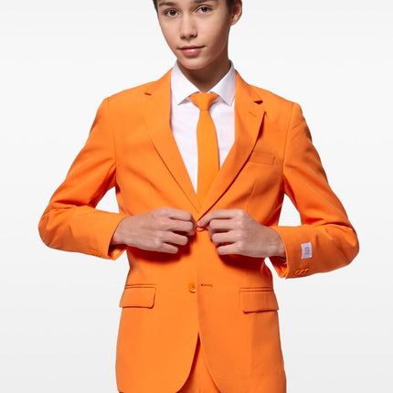 Feestbazaar Tiener Kostuum Oranje Opposuits