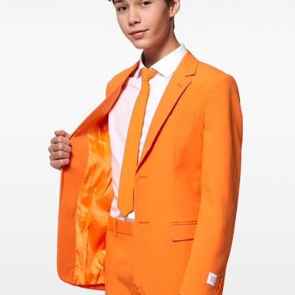 Feestbazaar Tiener Kostuum Oranje Opposuits