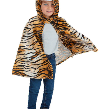Feestbazaar Tijger Cape Kind Deluxe