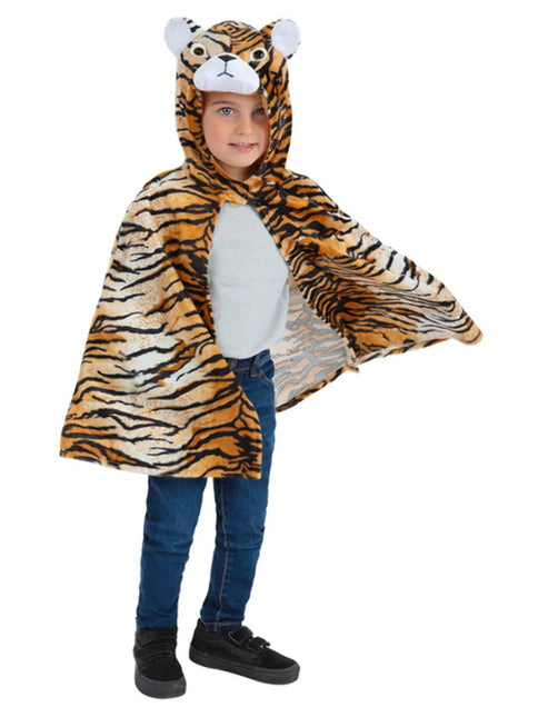 Feestbazaar Tijger Cape Kind Deluxe