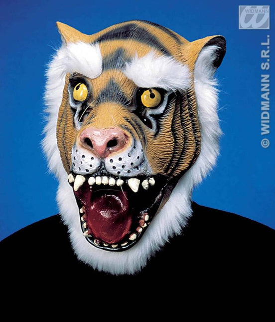 Feestbazaar Tijger masker met haar