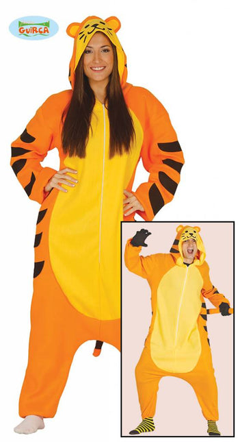 Feestbazaar Tijger onesie verkleedpak