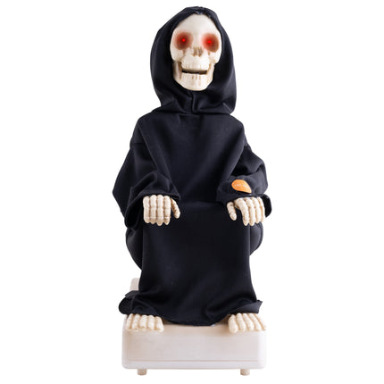 Feestbazaar Timmy Toilet Skelet Animatronic 35cm