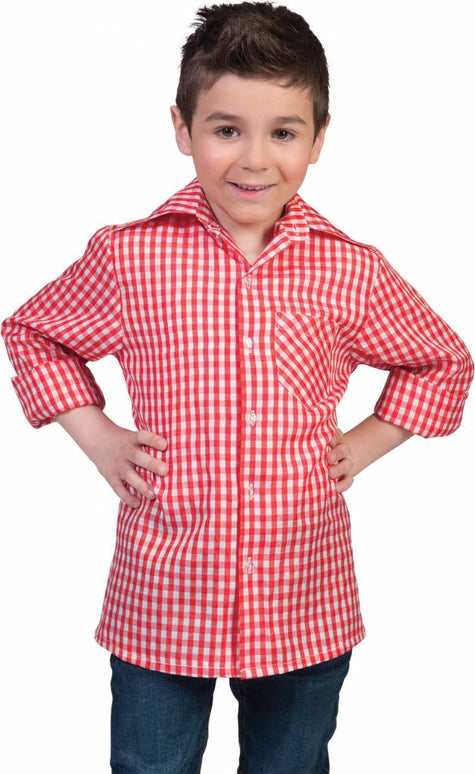 Feestbazaar Tiroler blouse kind rood