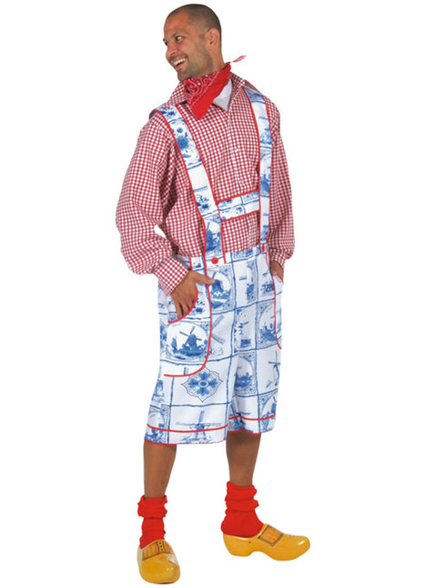 Feestbazaar Tiroler broek delfts blauw